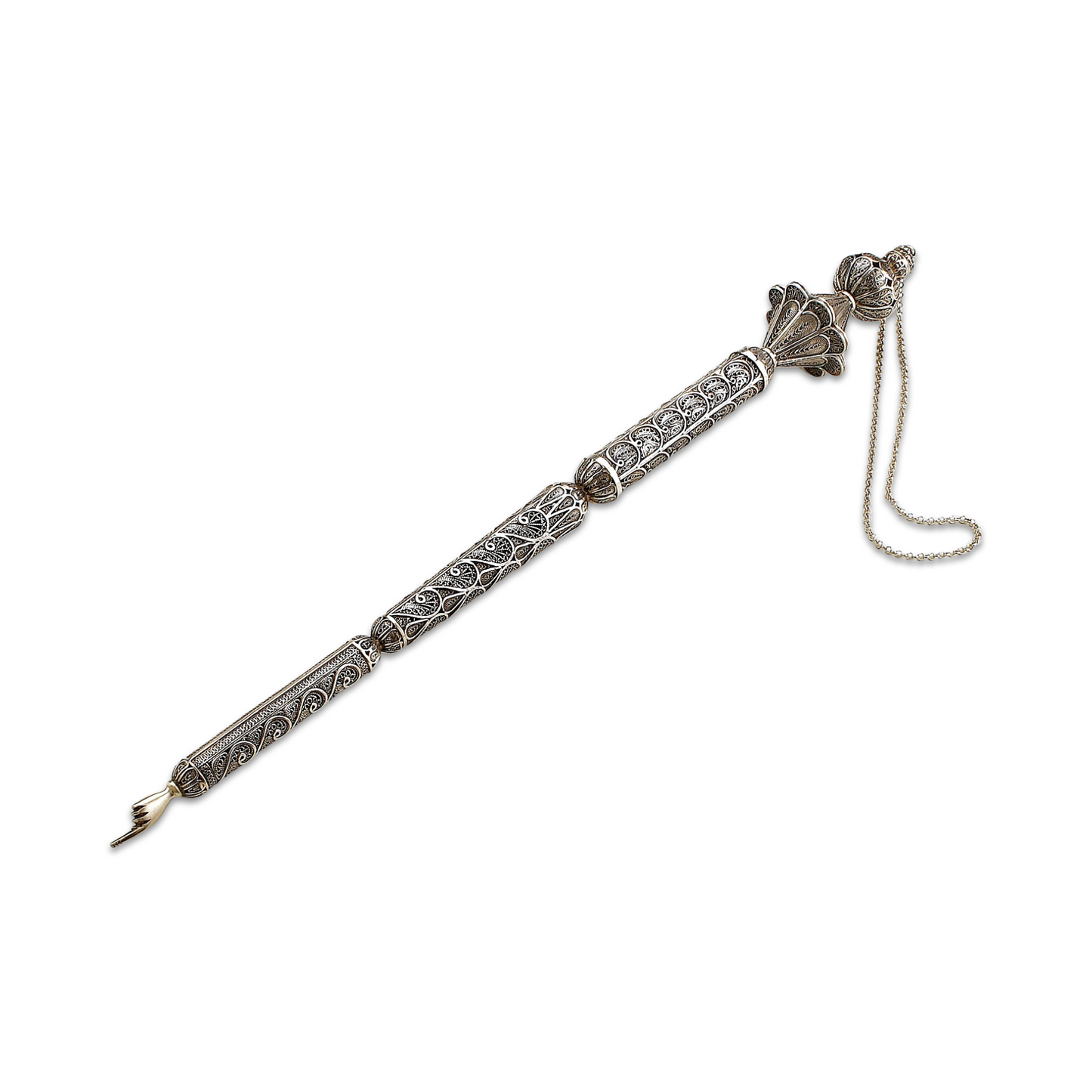 Big Sterling Silver Torah Pointer