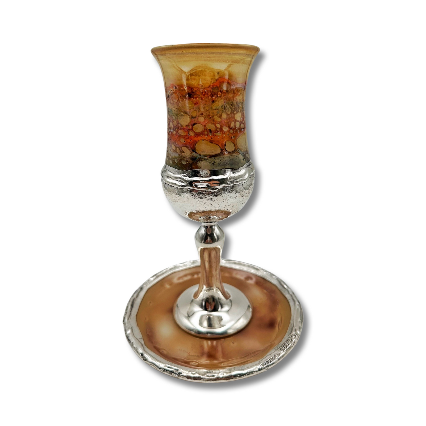 Silver & Glass Kiddush Cup