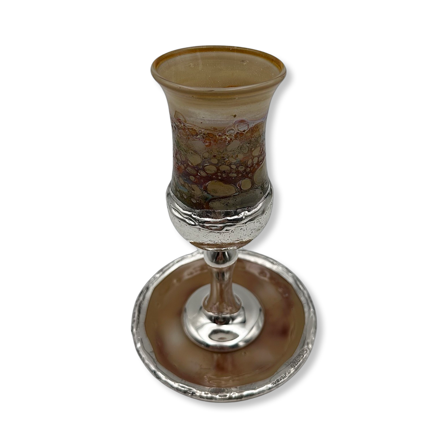 Silver & Glass Kiddush Cup