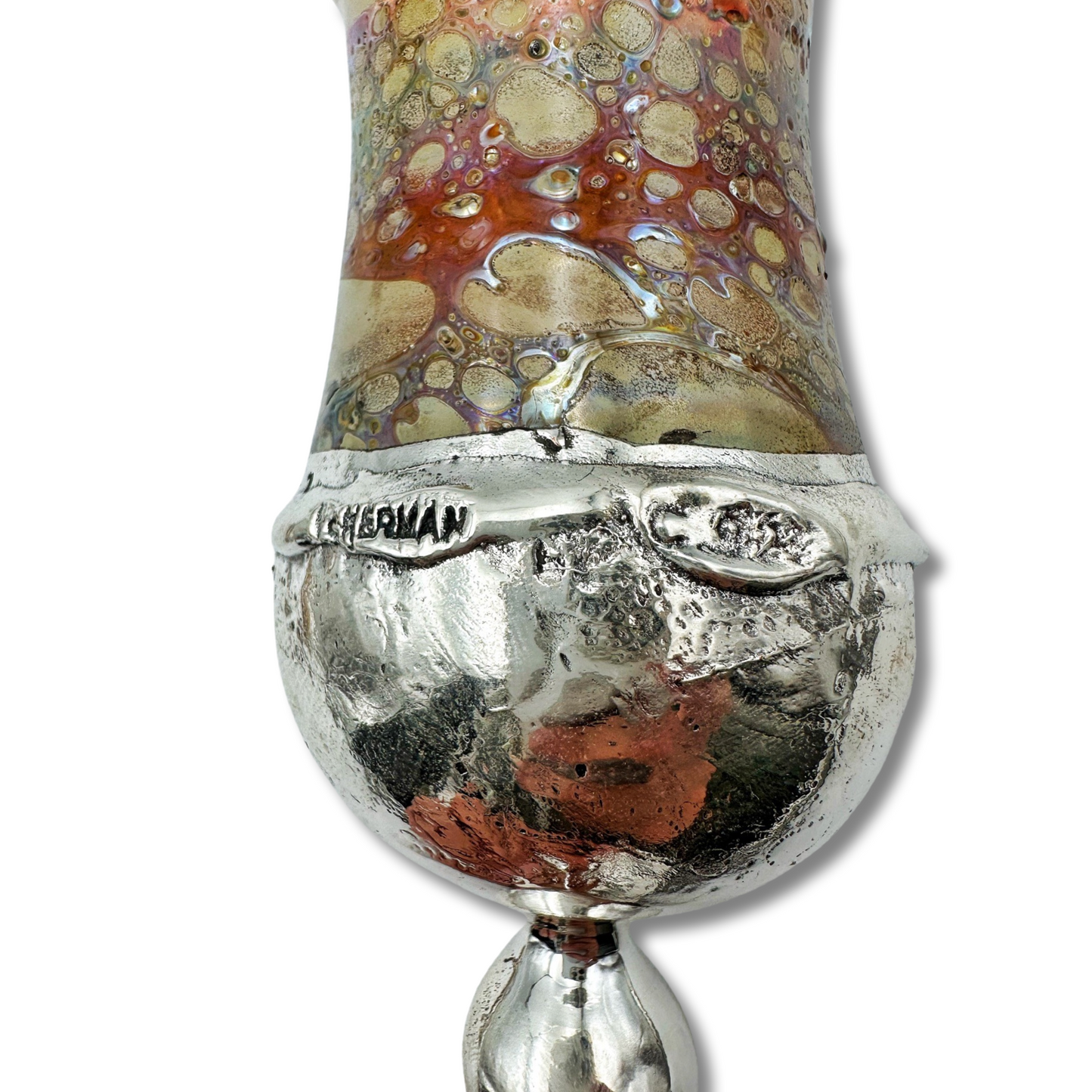 Silver & Glass Kiddush Cup