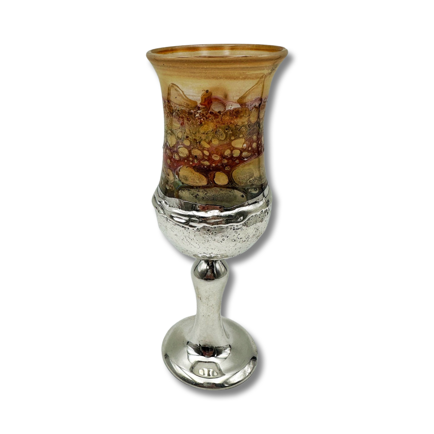 Silver & Glass Kiddush Cup