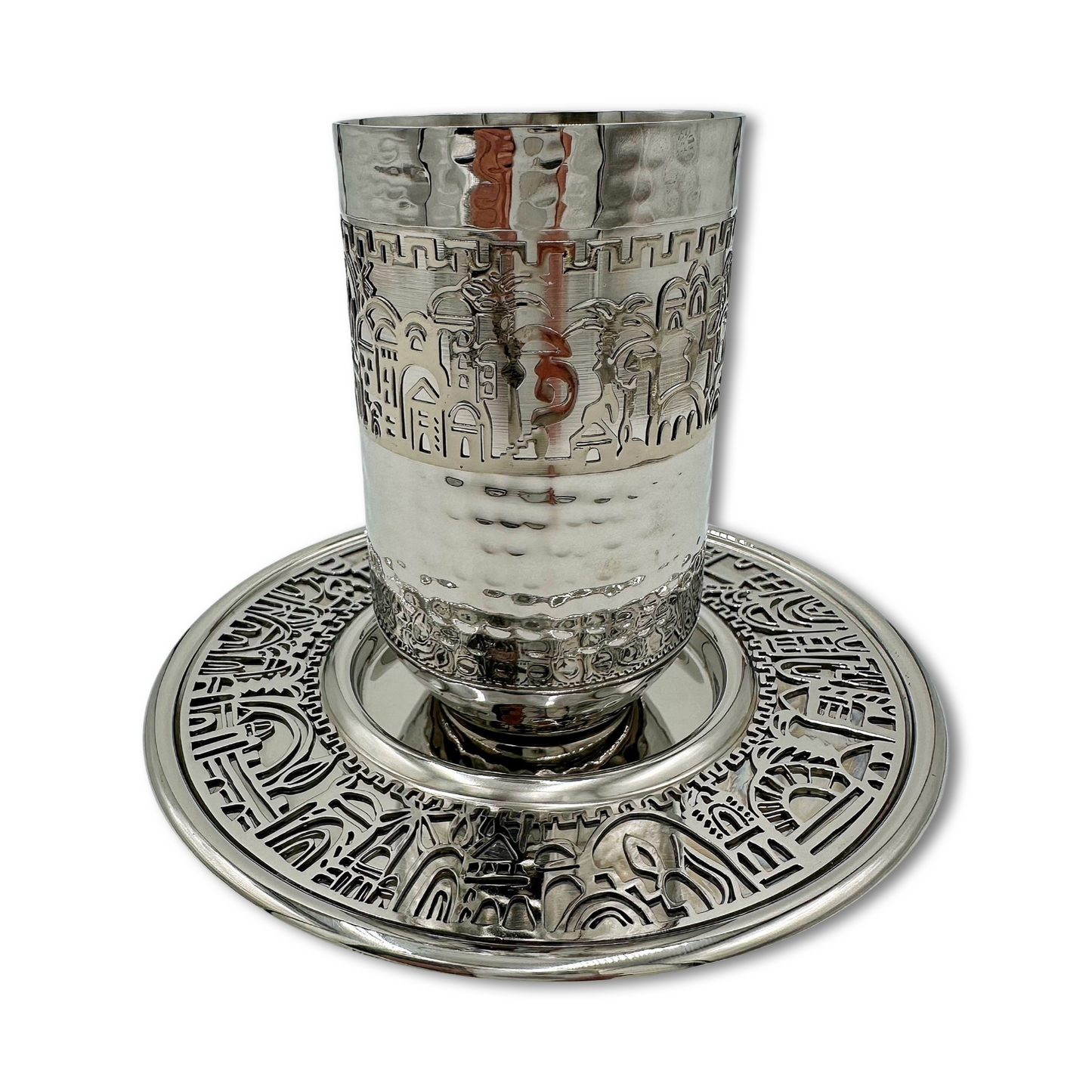 Silver Jerusalem Kiddush Cup
