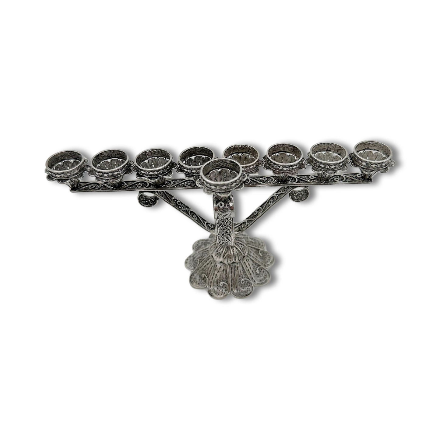 Sterling Silver Hanukkah Menorah