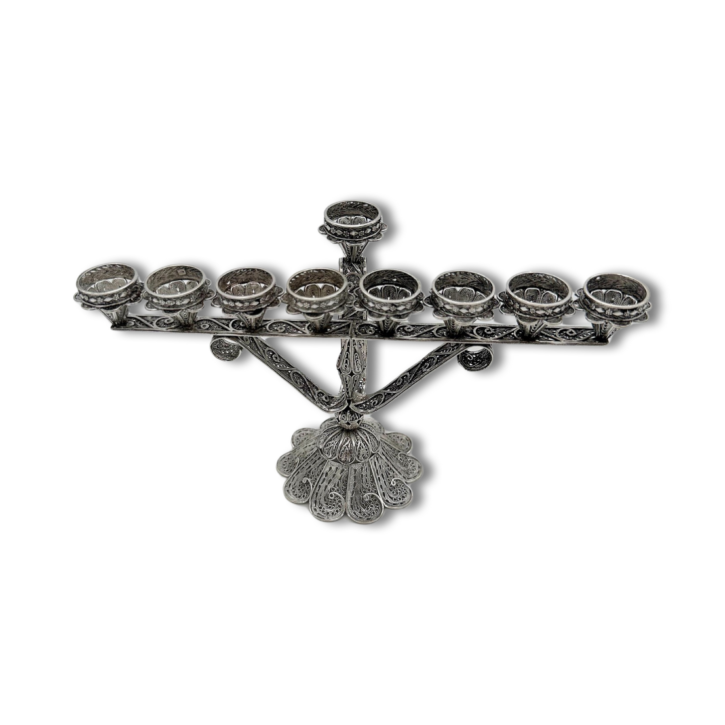 Sterling Silver Hanukkah Menorah