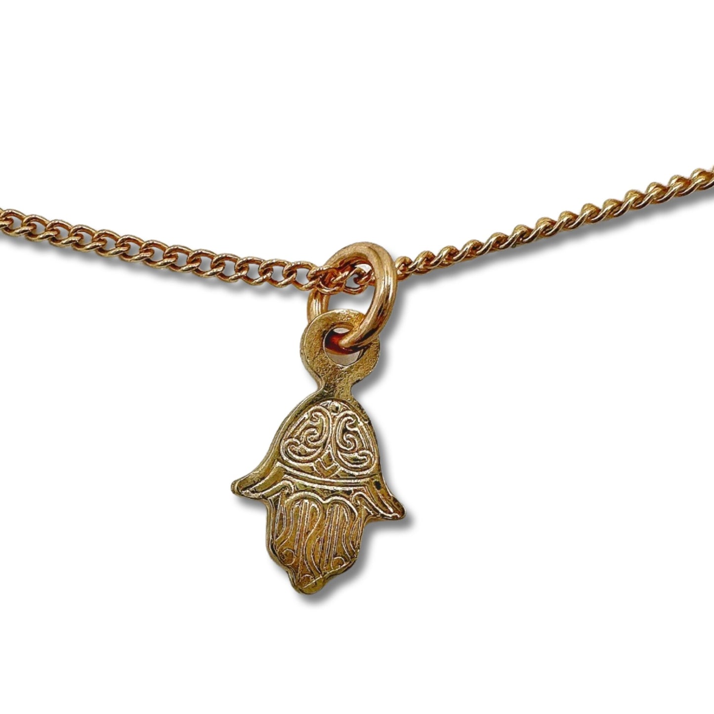 Mini Sterling Silver/Gold Filled Hamsa Necklace/Pendant