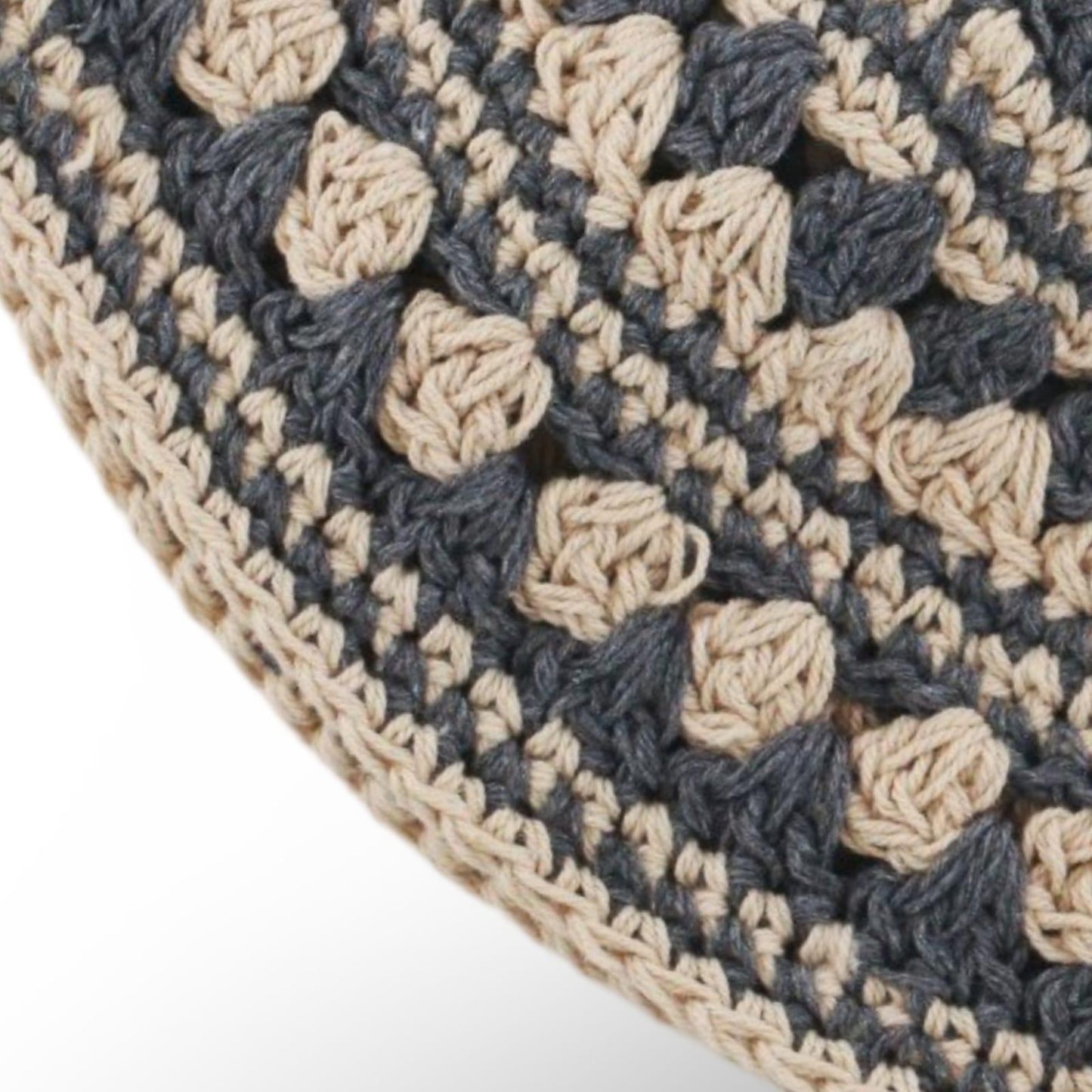 Blue Big Kippah 100% Cotton Jewish Yarmulke