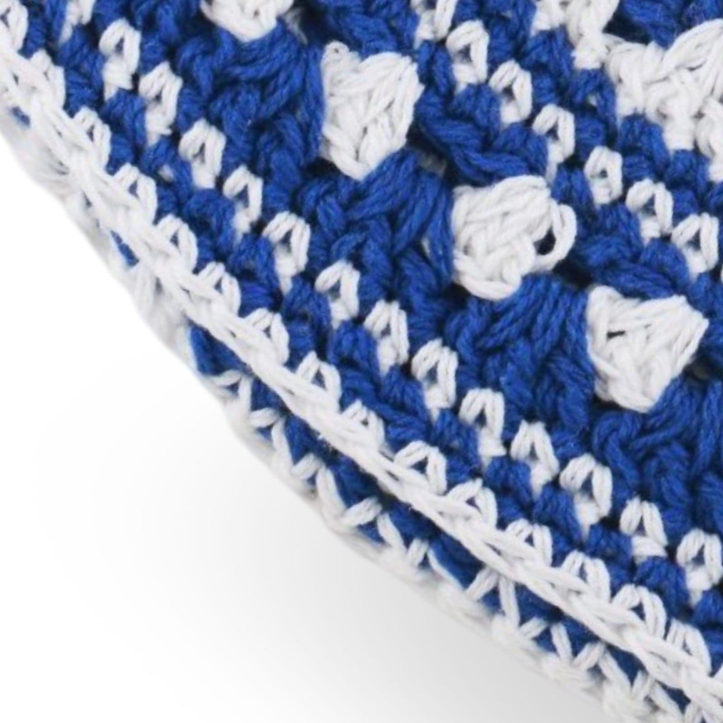 Beige Big Kippah 100% Cotton Jewish Yarmulke