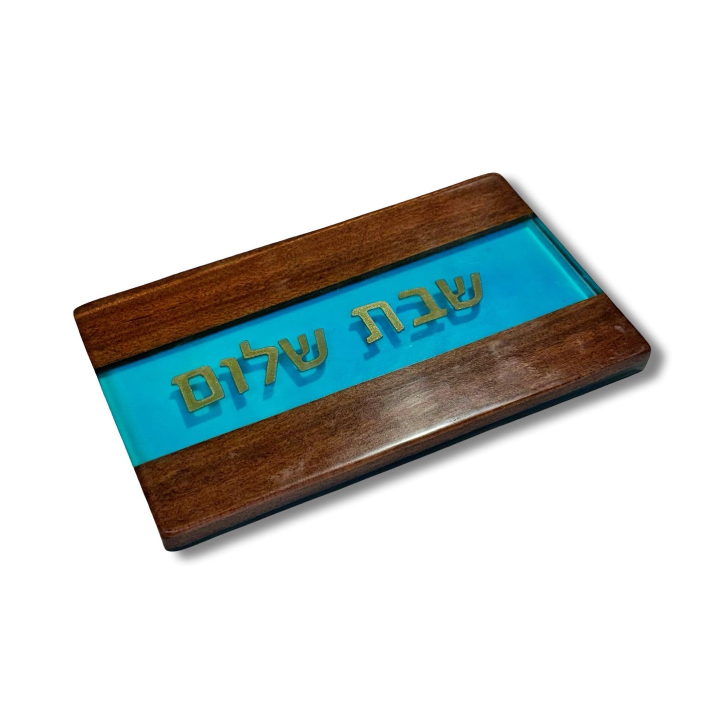 Shabbat Blue Challah Bread Board