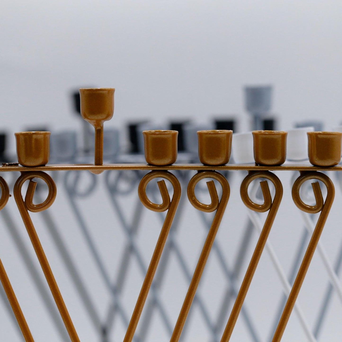 Colourful Hanukkah Menorah