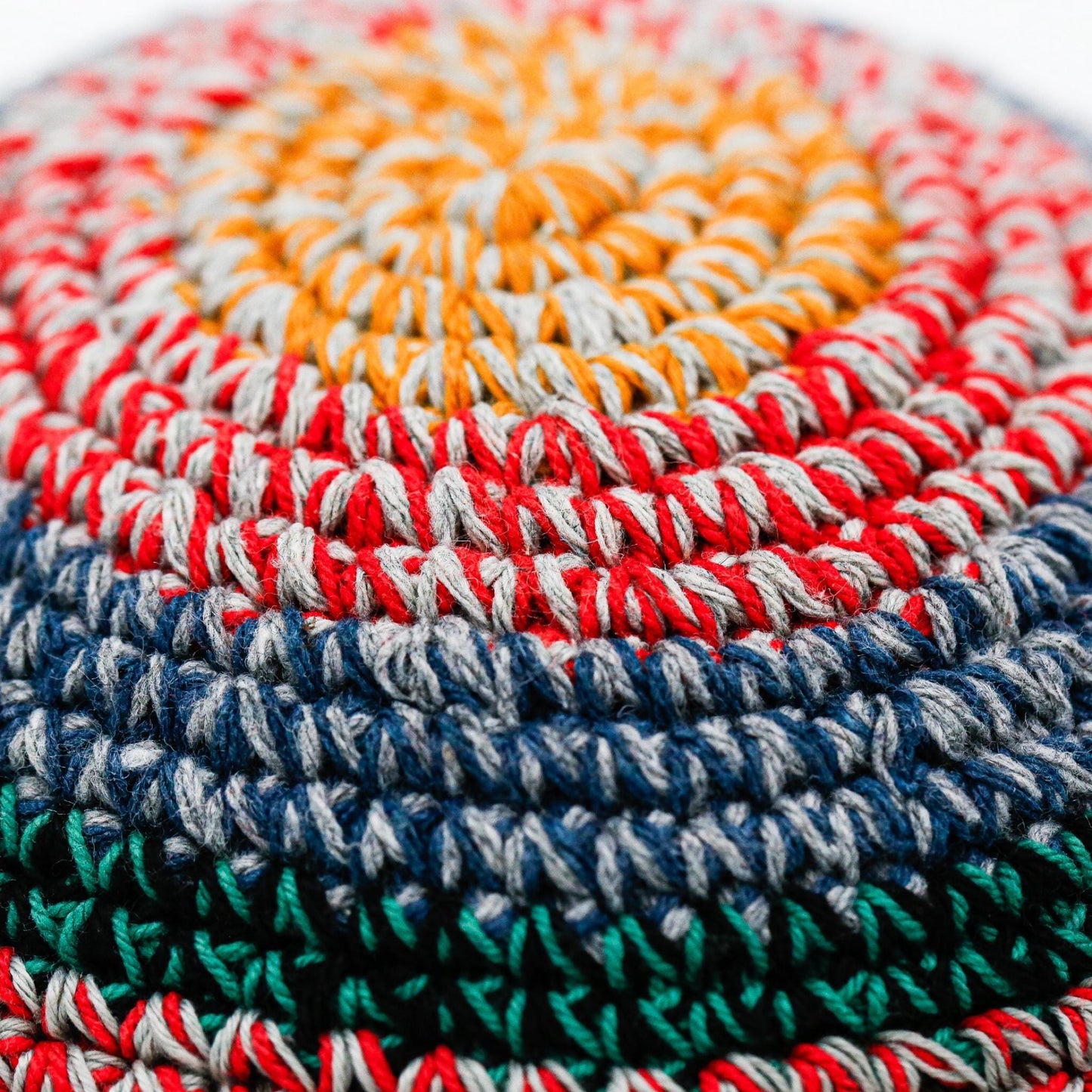 Knitted Colorful Kippah 16cm