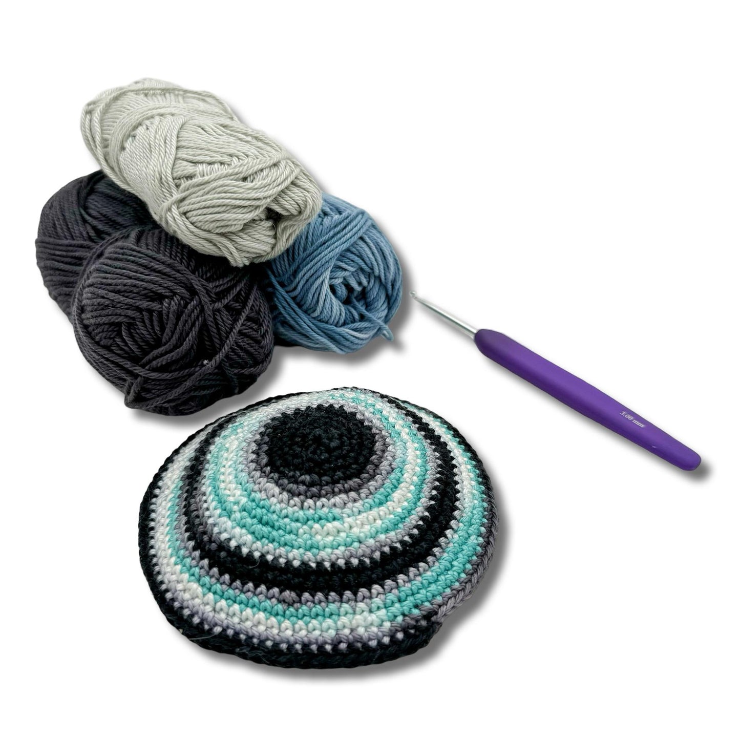Cotton knitted Hand Made Kippah