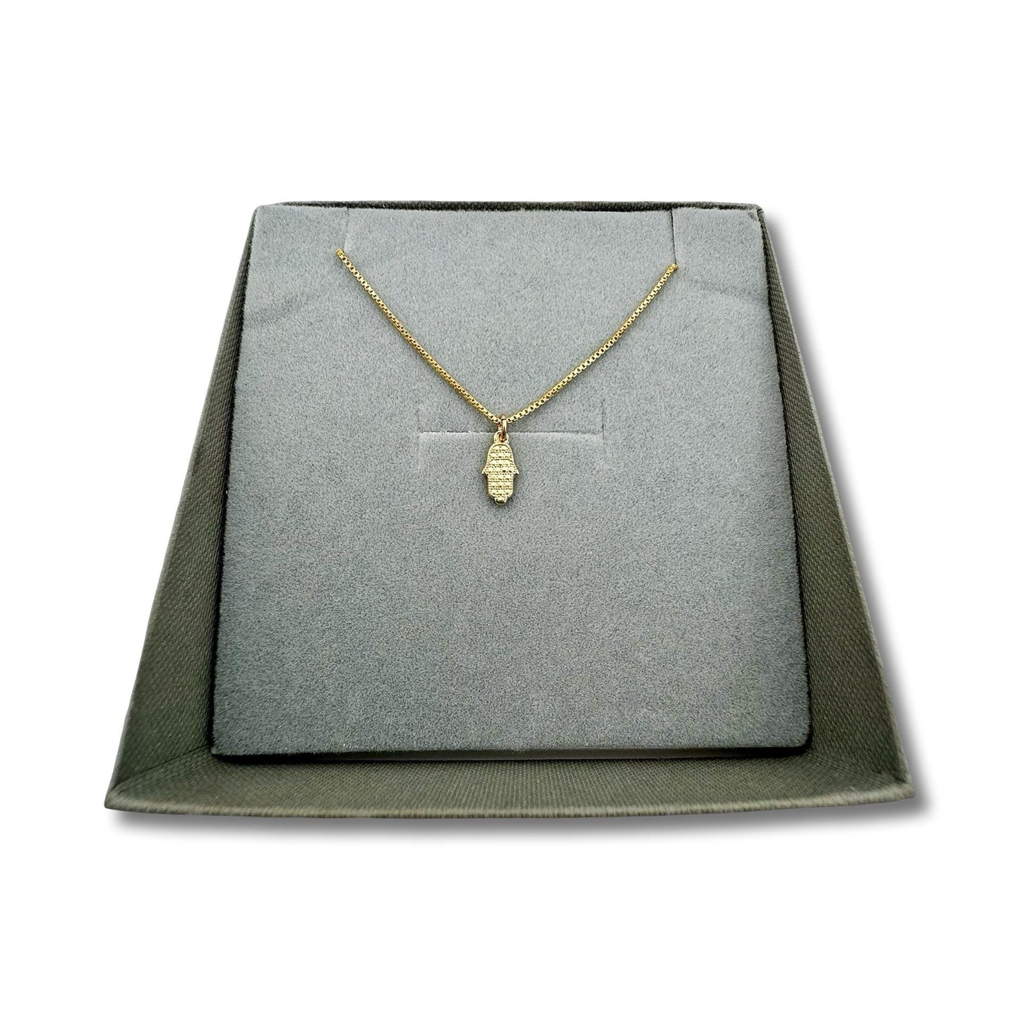 Mini Hamsa Necklace Sterling Silver/Gold Filled