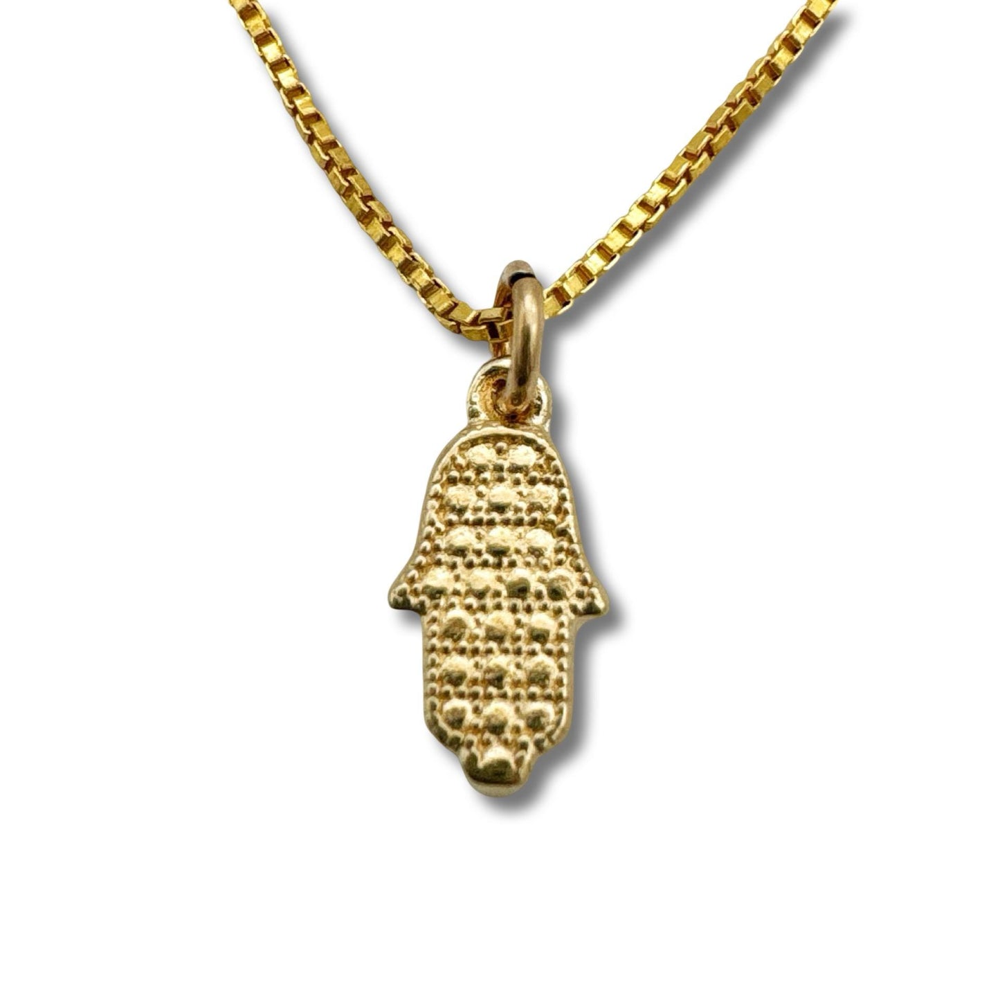 Mini Hamsa Necklace Sterling Silver/Gold Filled