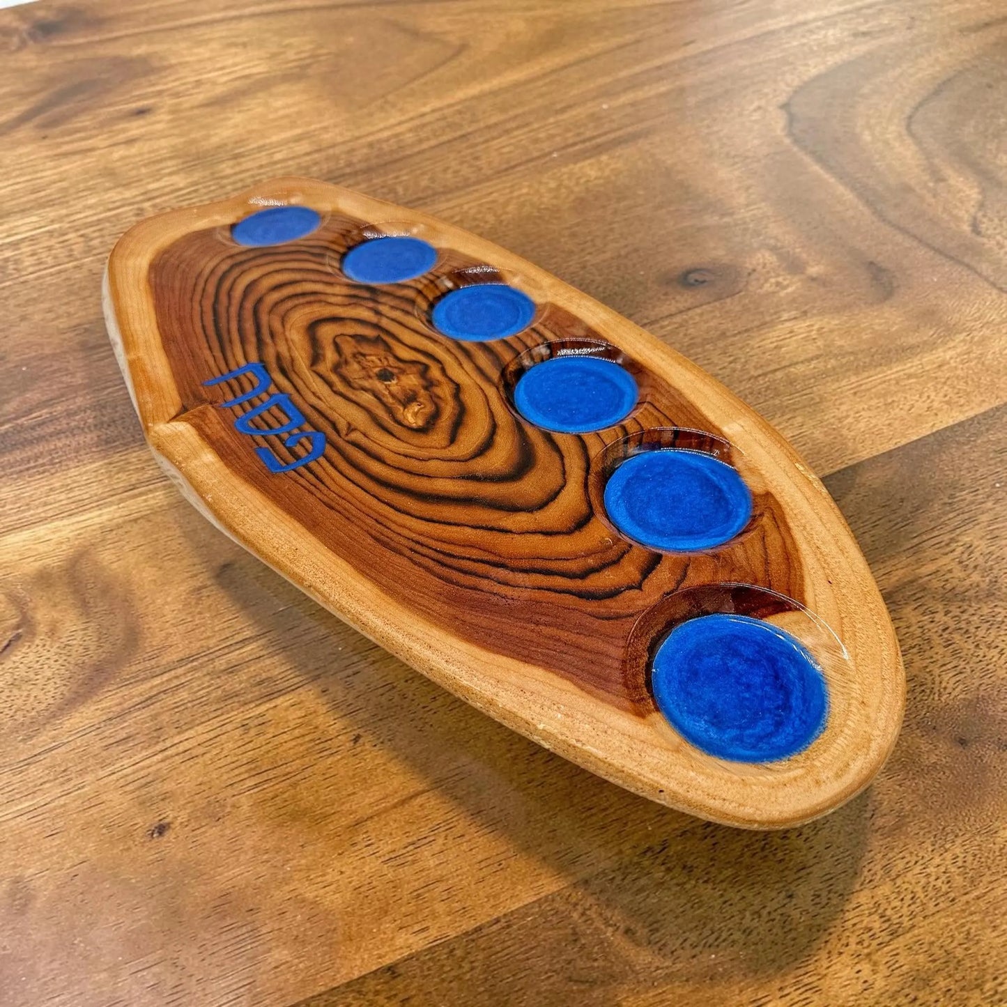 Wood & Resin Passover Plate