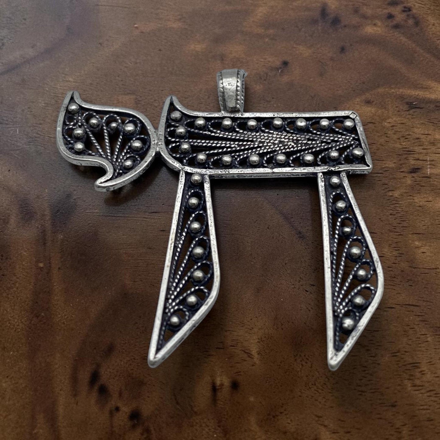 Sterling Silver Chai Necklace