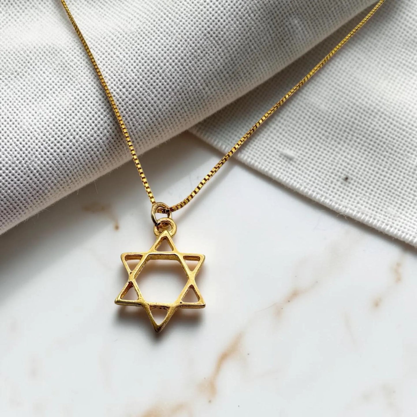 Gold Filled Star of David Necklace