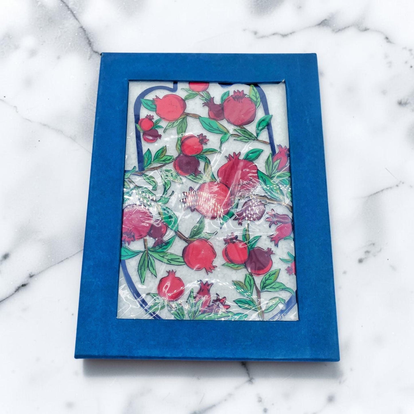 Blue Pomegranate Hamsa Wall Art Decor