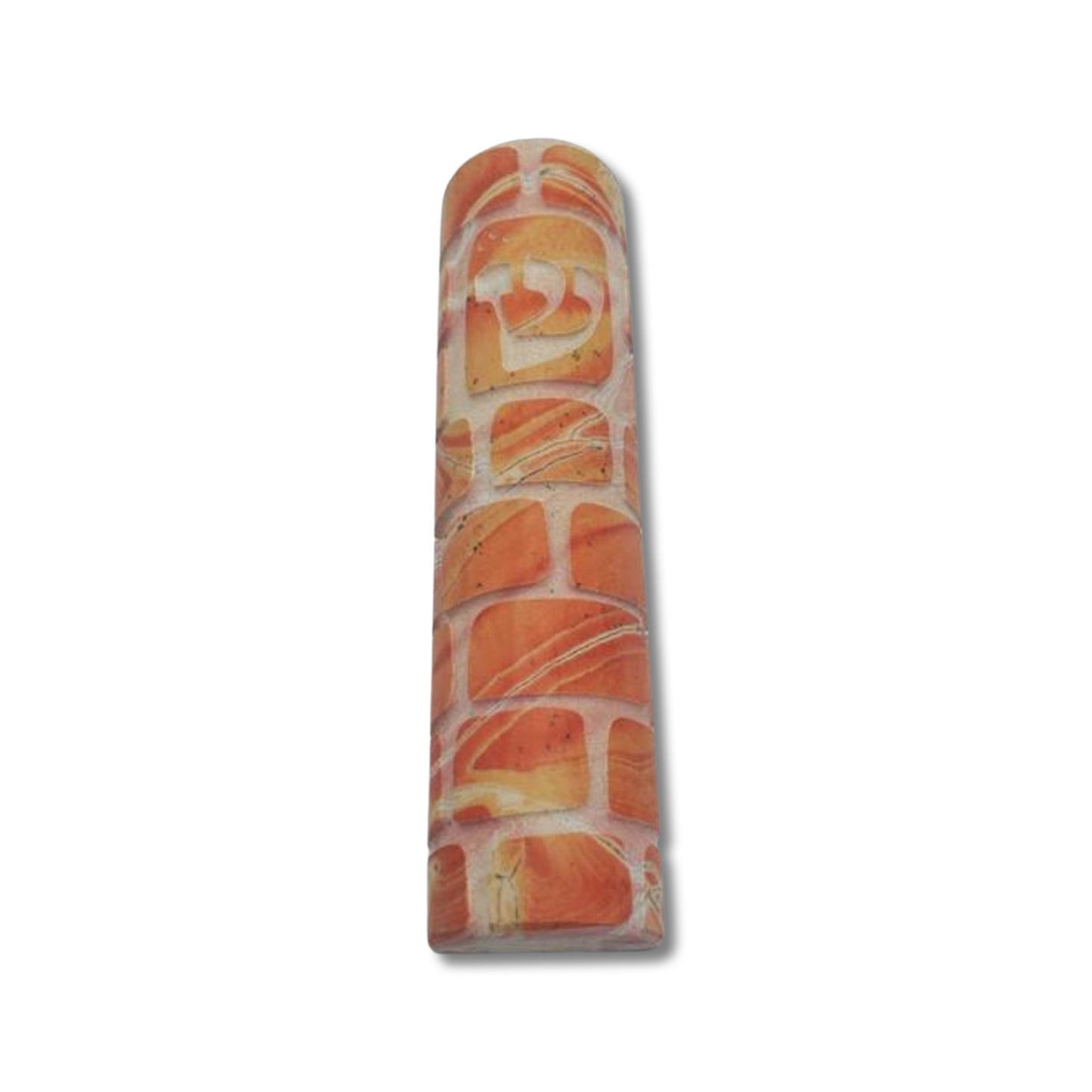 Jerusalem Stone Mezuzah Western Wall Design