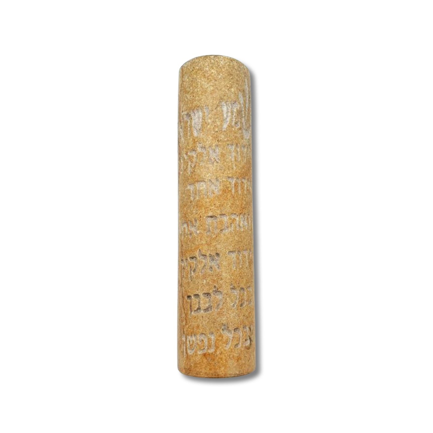 handmade Red Jerusalem Stone Mezuzah case
