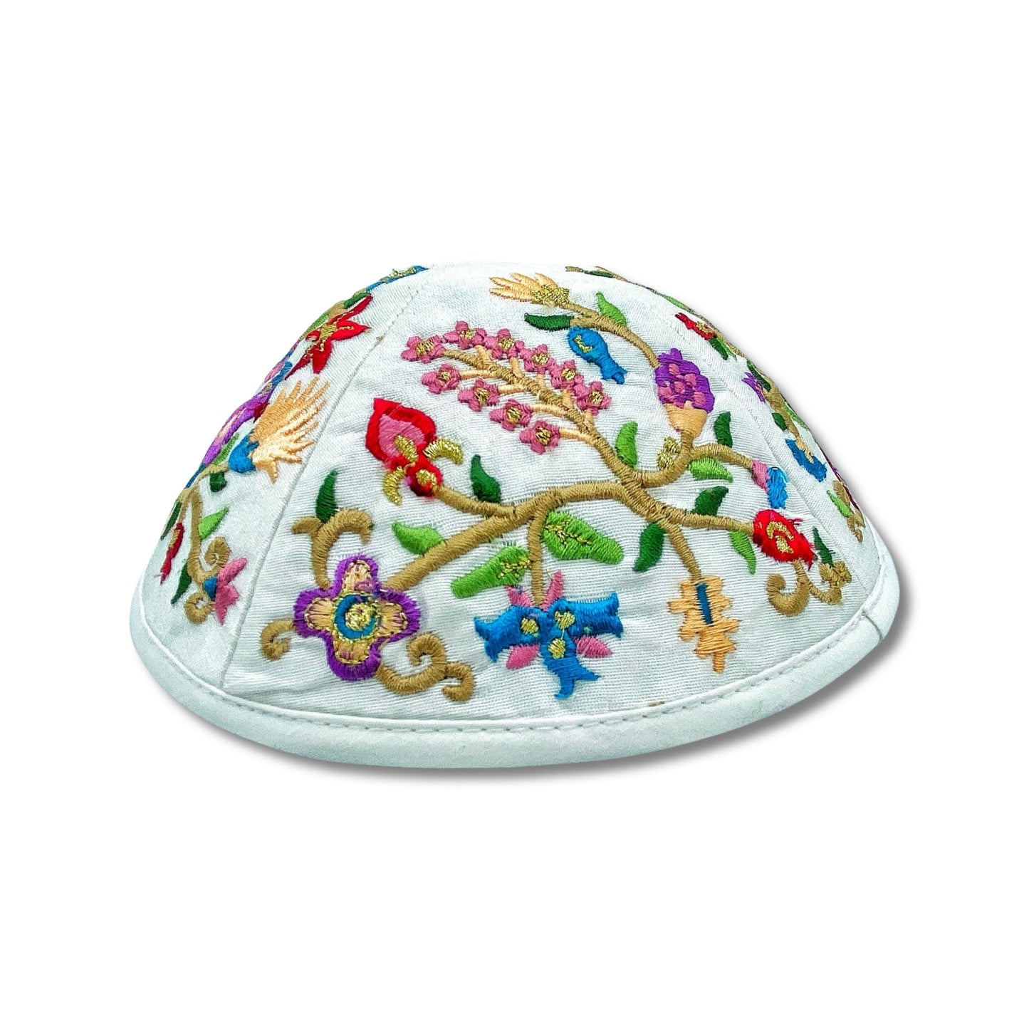 Colourful Bird Embroidered Kippah