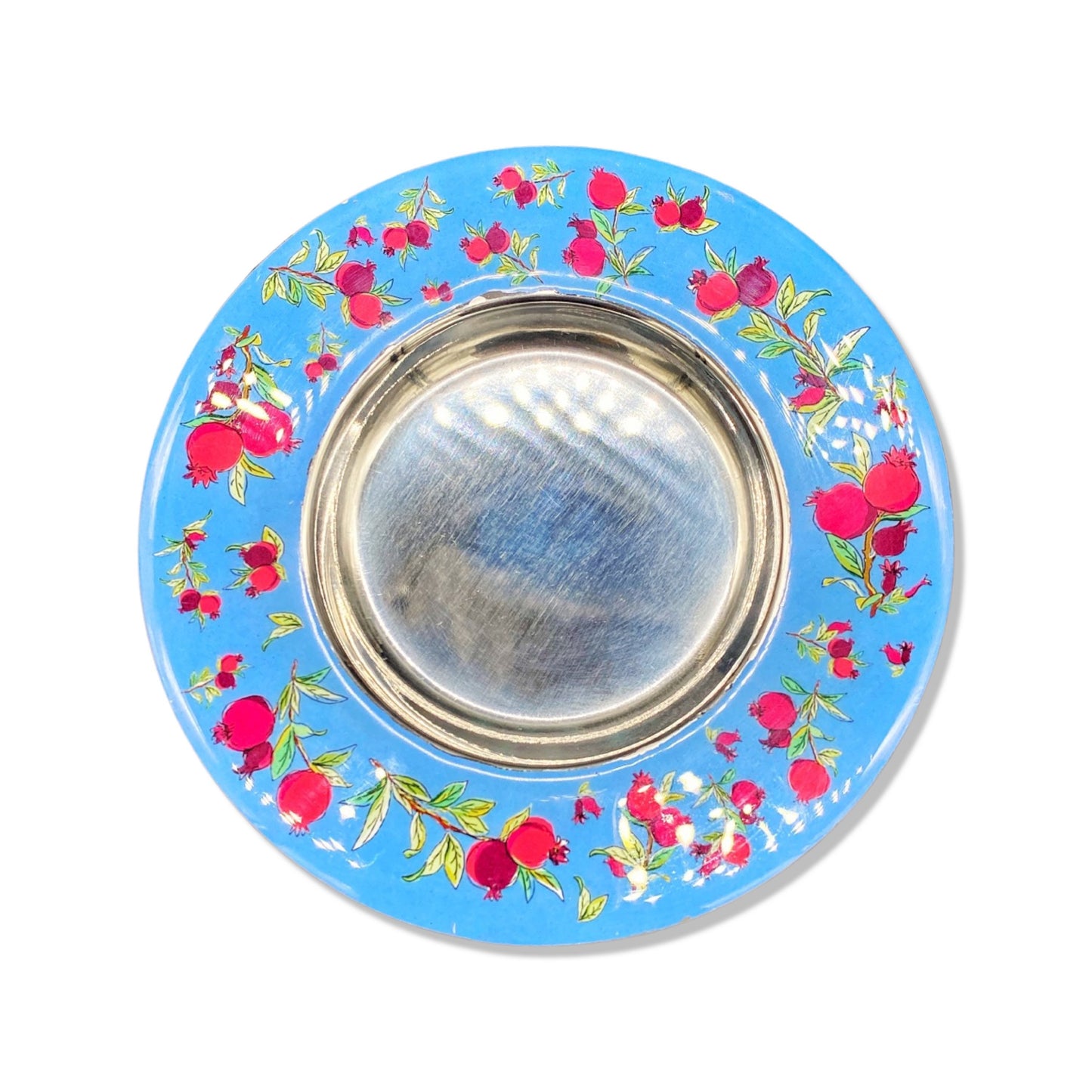 Silver Pomegranate Stainless Steel Kiddush Cup