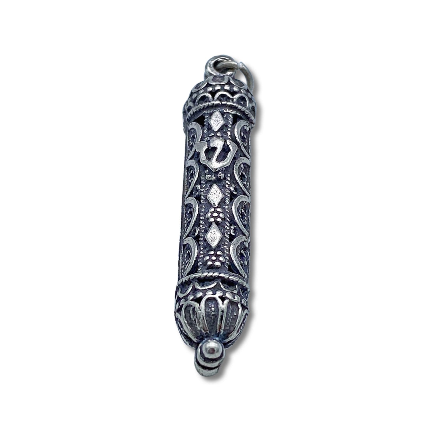 Sterling Silver Mezuzah Necklace/Pendant