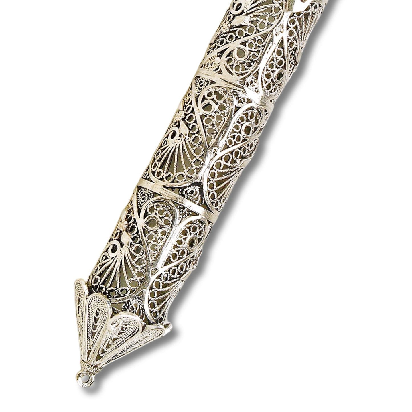 Sterling Silver Heart Mezuzah case