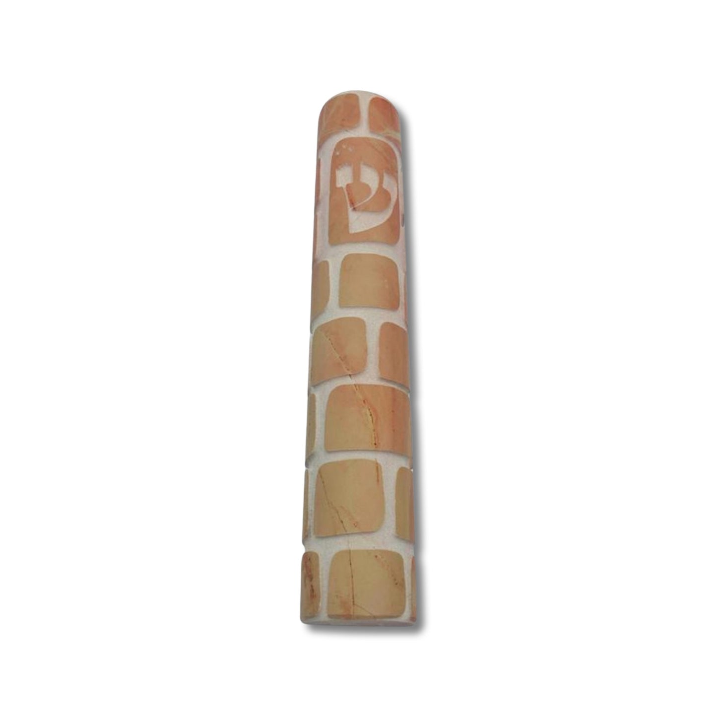 Jerusalem Stone Mezuzah Western Wall Design