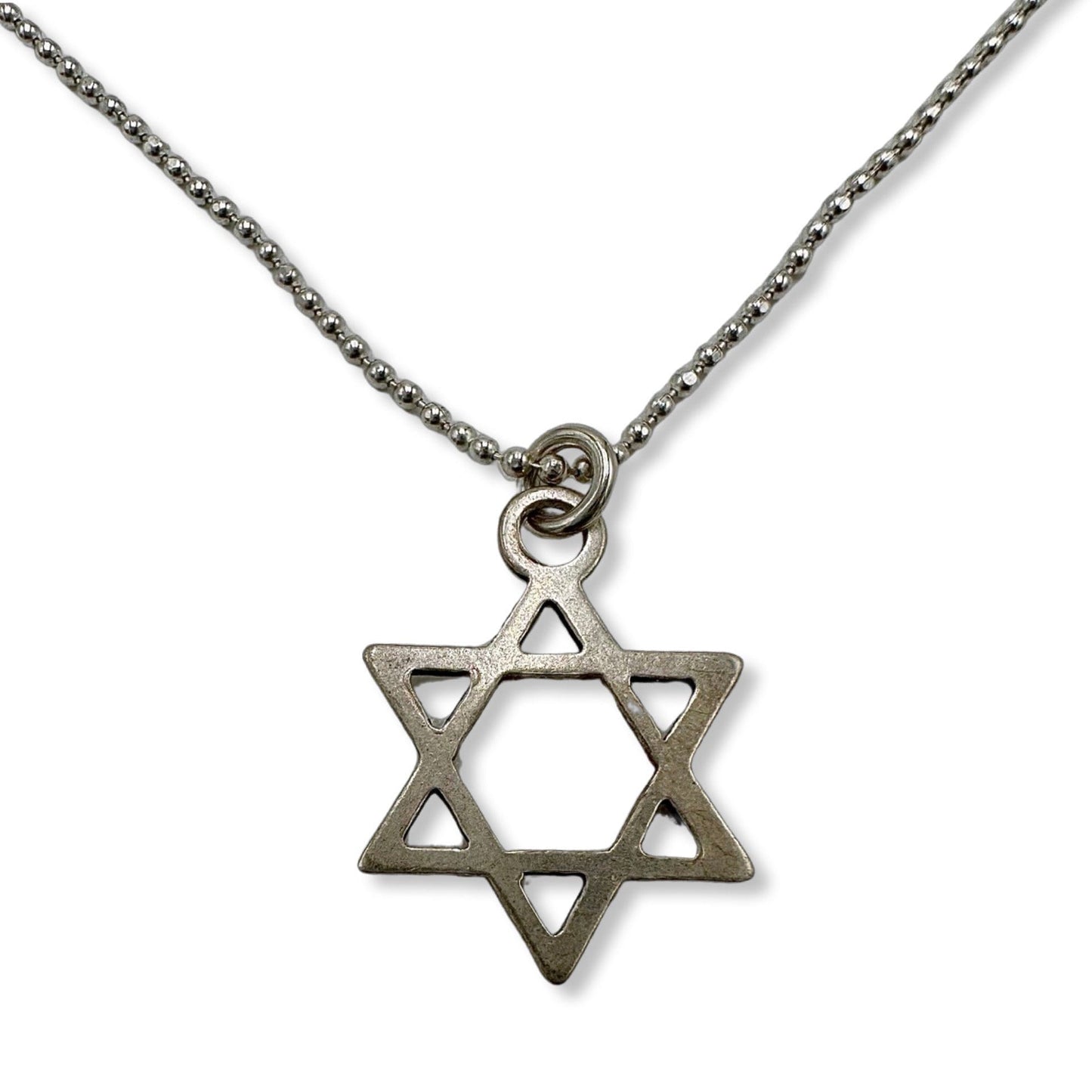 Sterling Silver Star Of David Necklace