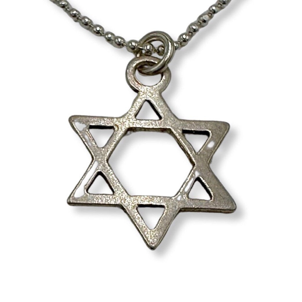 Sterling Silver Star Of David Necklace