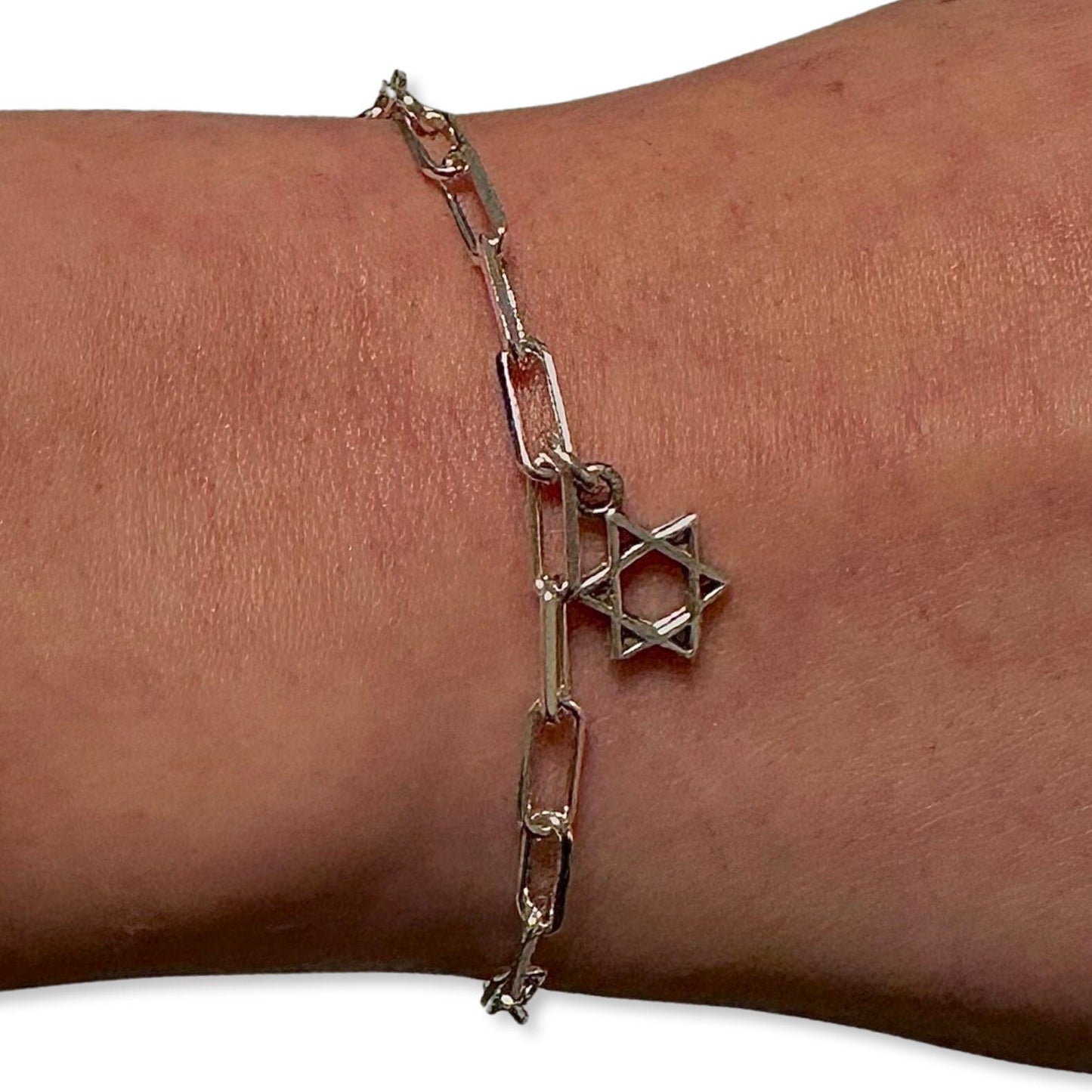 Sterling Silver Star of David Bracelet