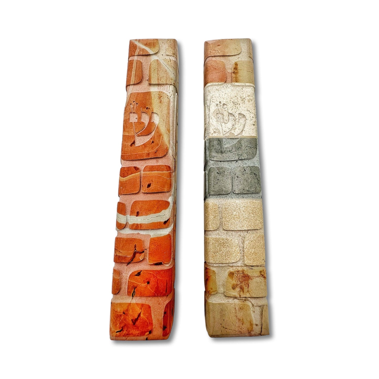Western Wall Handmade Jerusalem Stone Mezuzah Case