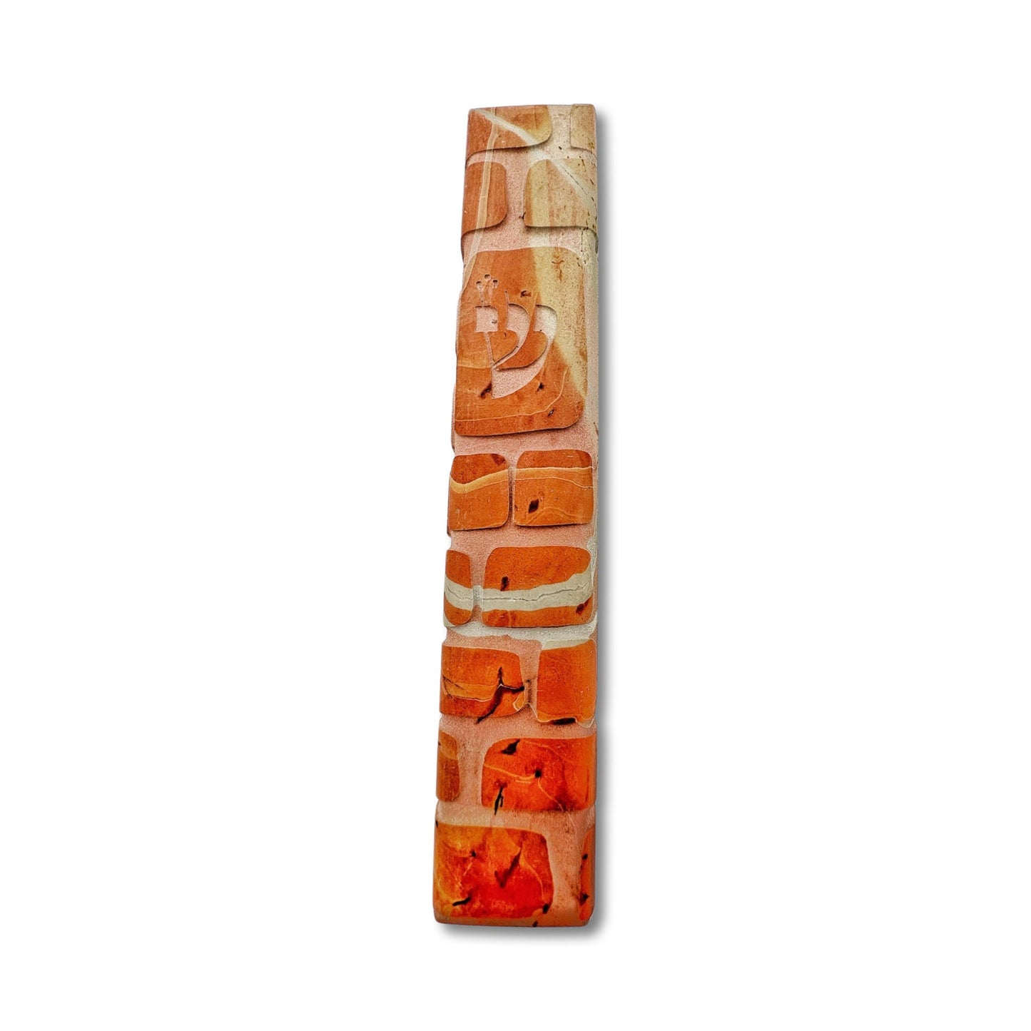 Western Wall Handmade Jerusalem Stone Mezuzah Case