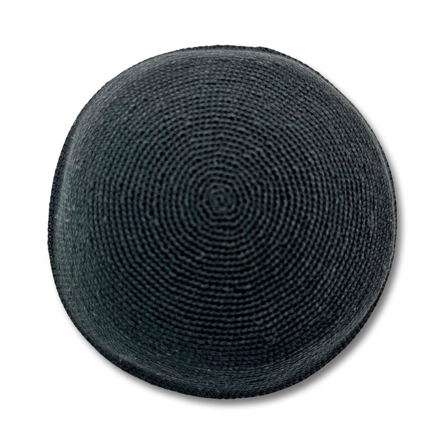 Black Cotton knitted Hand Made Kippah