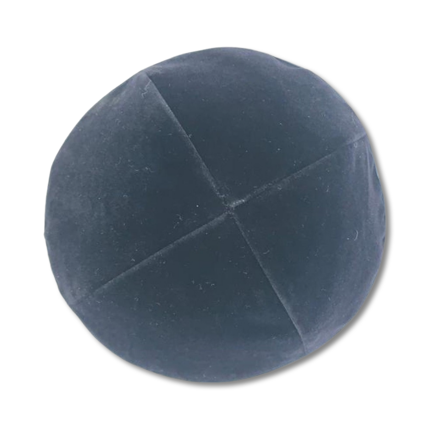 Plain Navy Dark Blue Kippah 100% cotton velvet