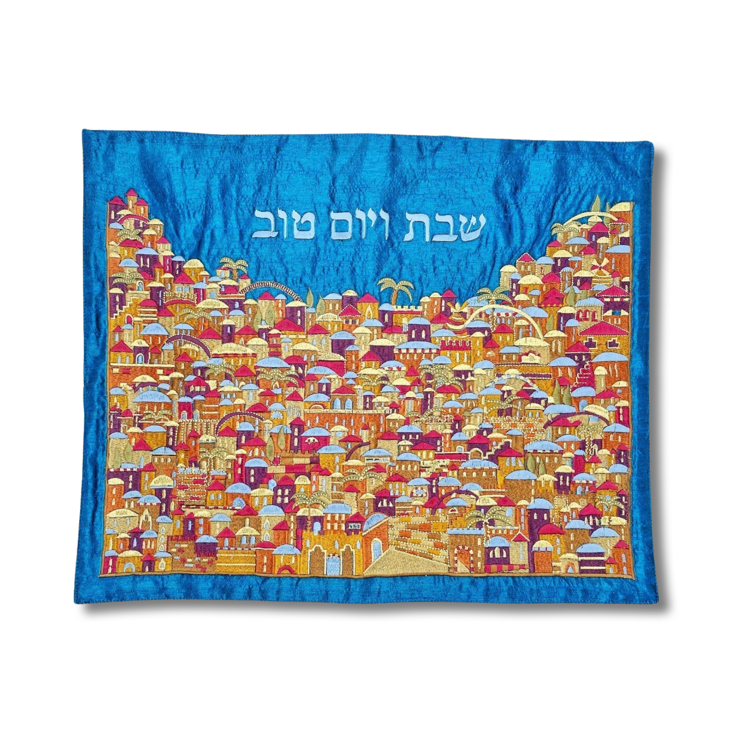 Embroidery Jerusalem challah cover