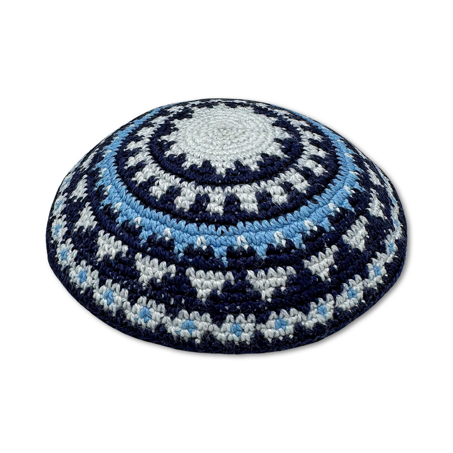 Blue Cotton Hand Made Kippah