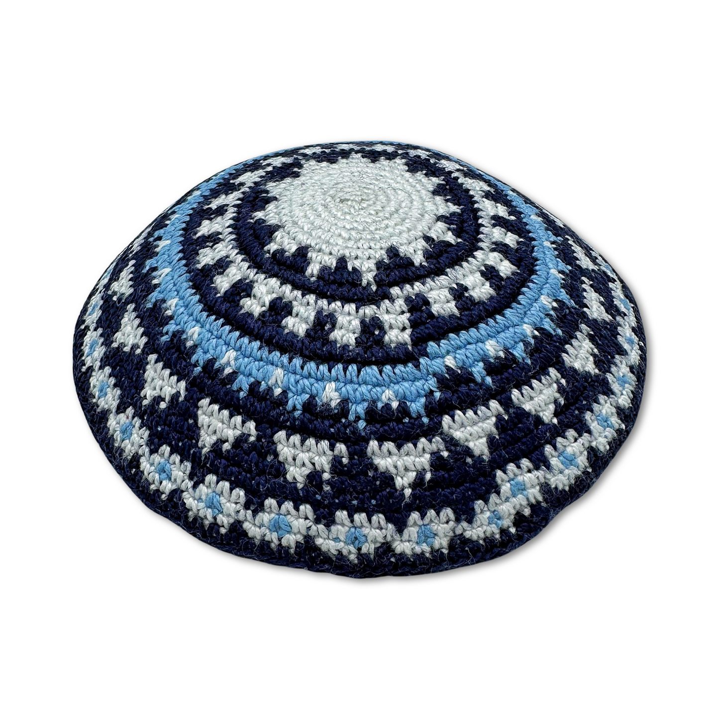 Blue Cotton Hand Made Kippah