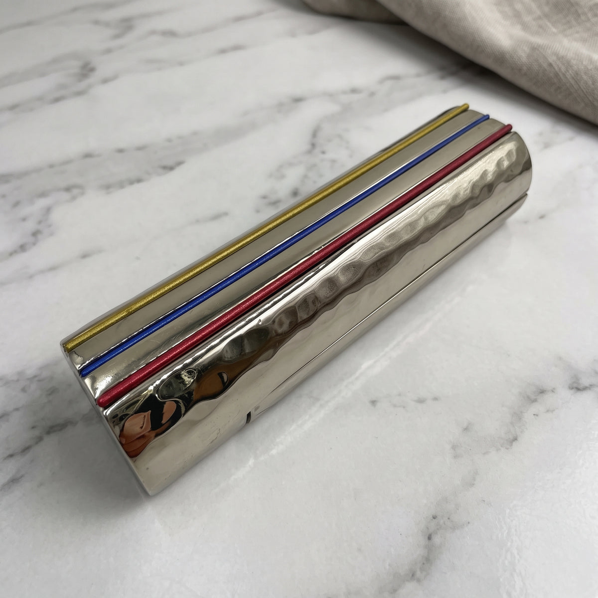 Compact Nickel Aluminum Travel Menorah