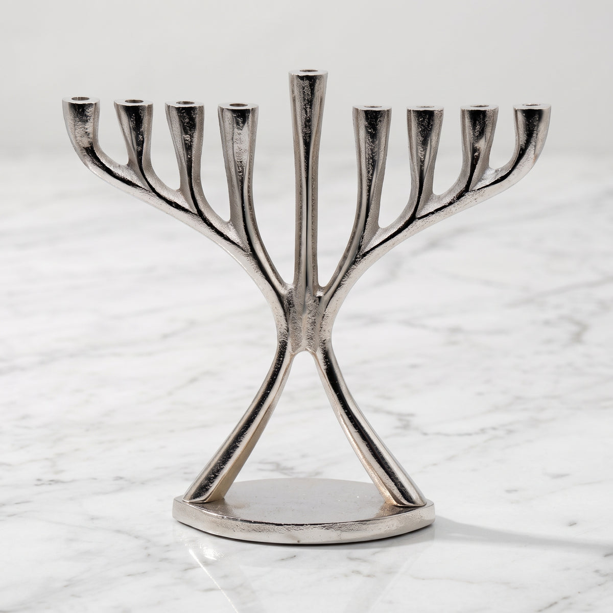 Pewter Copper Finish Aluminum Menorah