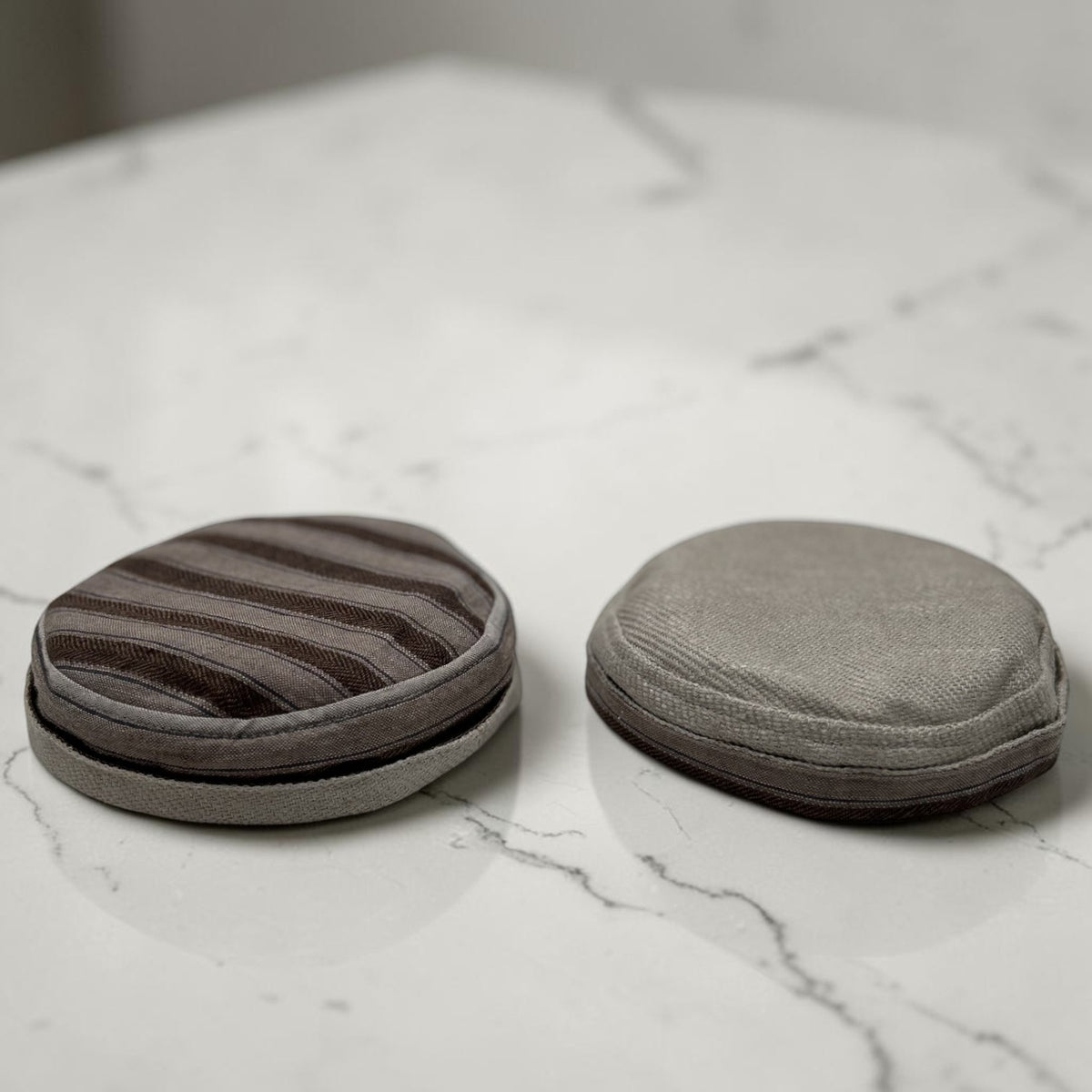 Rayures Cannelle & Brun Latte | Une Kippa, Deux Styles