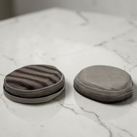 Rayures Cannelle & Brun Latte | Une Kippa, Deux Styles