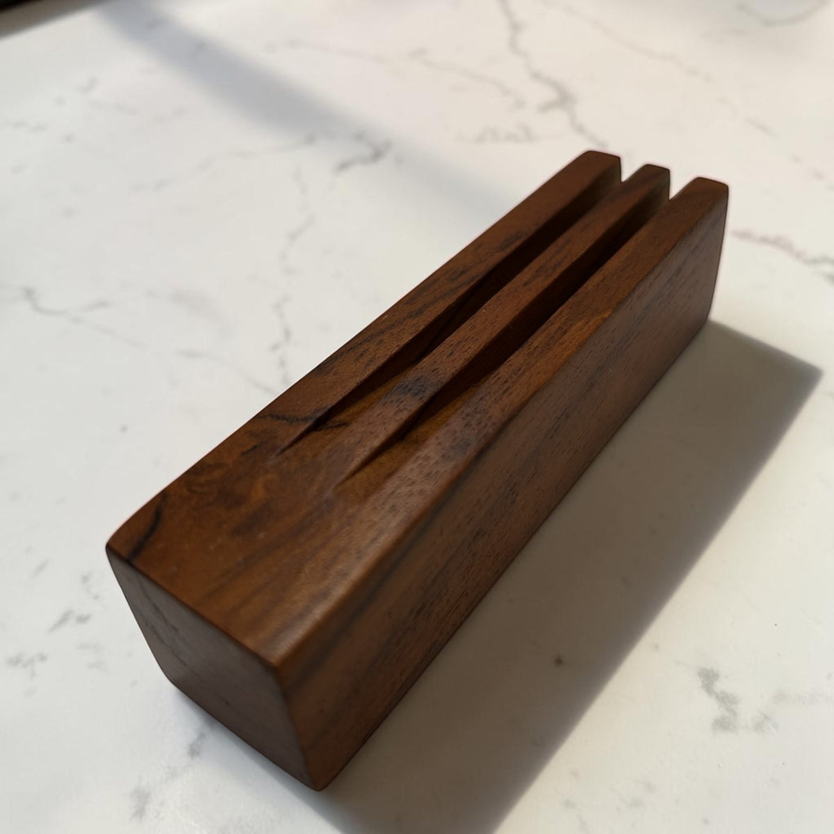 Étui à mezouzah en bois fait main avec lettre Shin