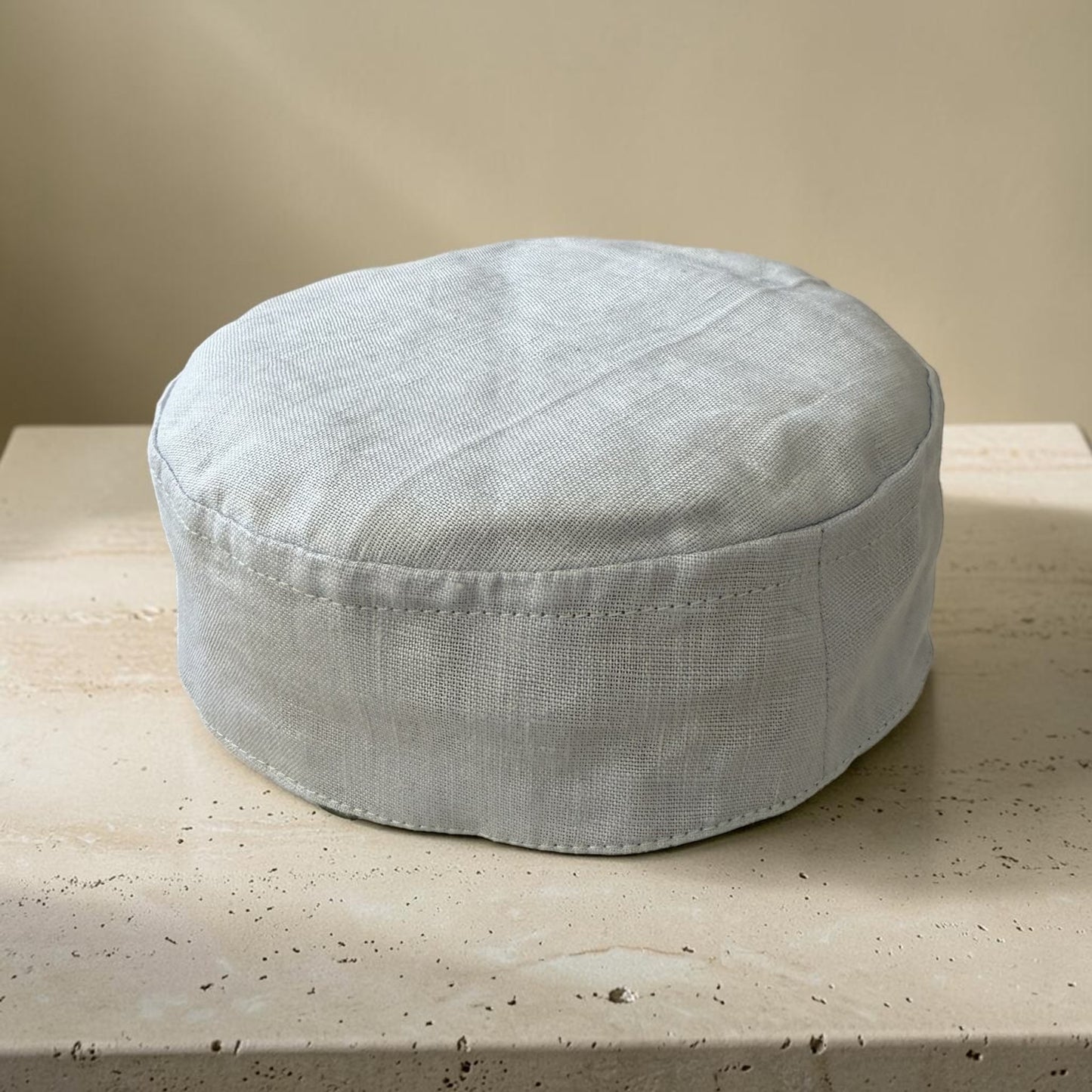 Ash Gray & Off White, Two-in-One Jewish Kippah