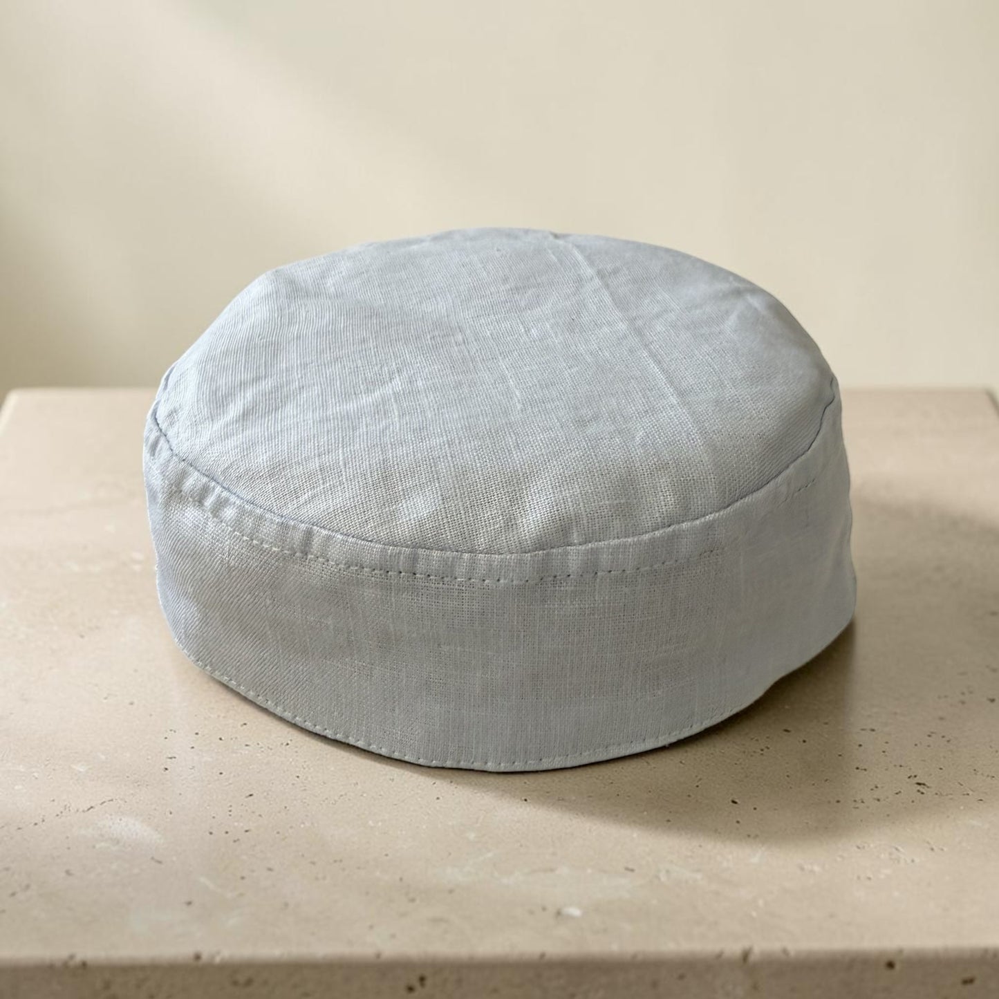 Ash Gray & Off White, Two-in-One Jewish Kippah