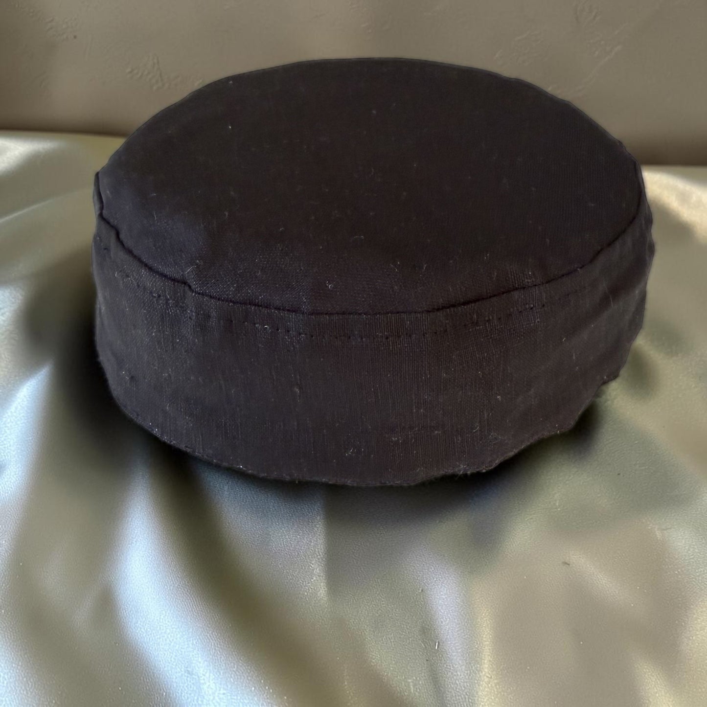 Charcoal Black & Off White, Two-in-One Jewish Kippah
