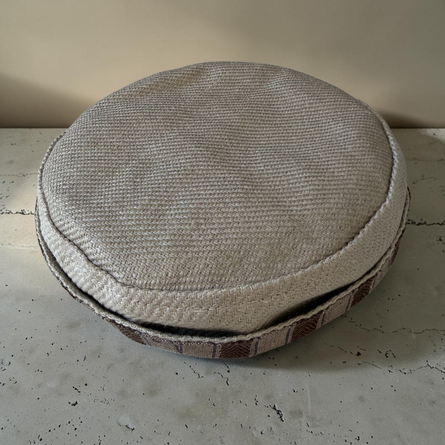 Cinnamon Stripes & Latte Brown, Two-in-One Jewish Kippah