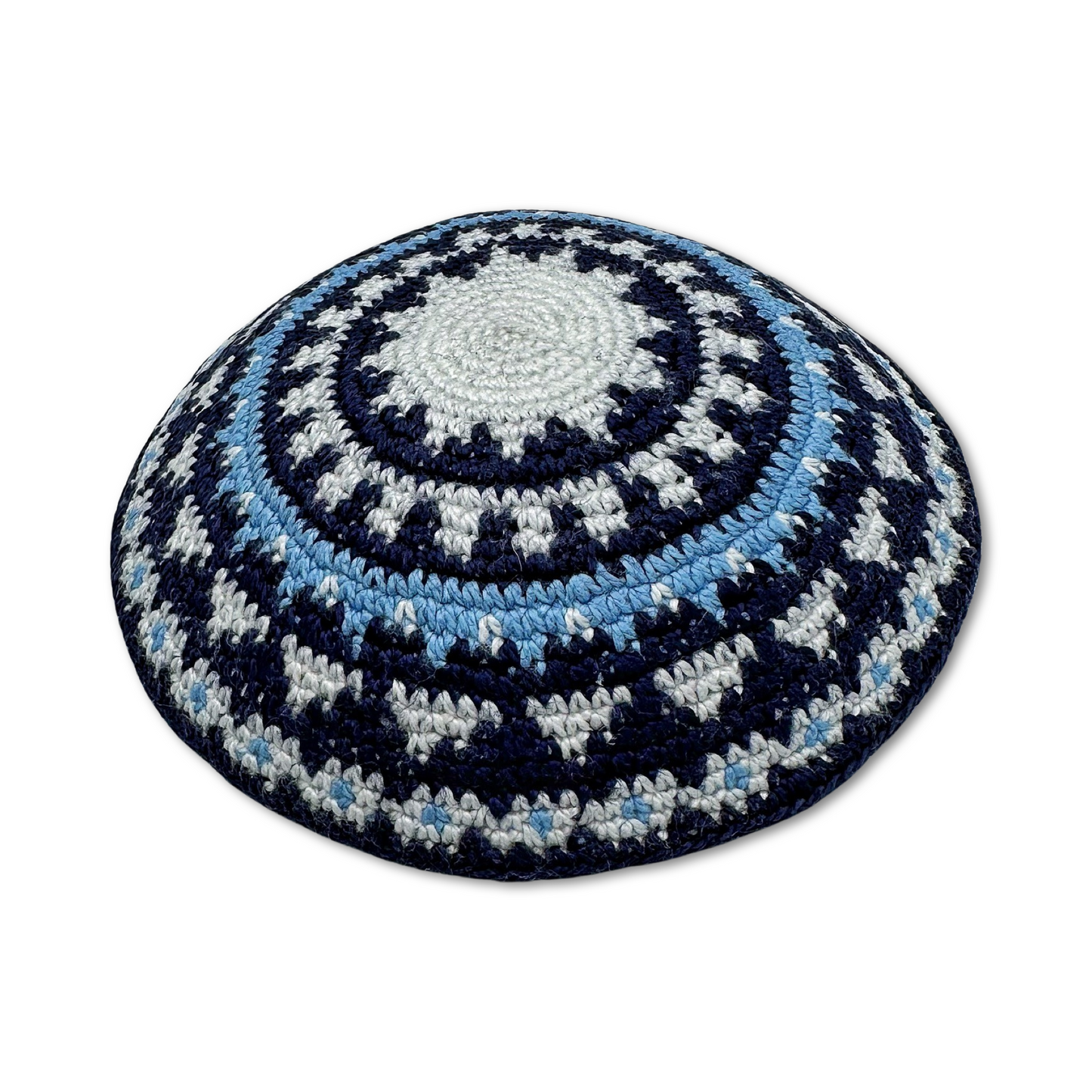Blue Cotton Hand Made Kippah