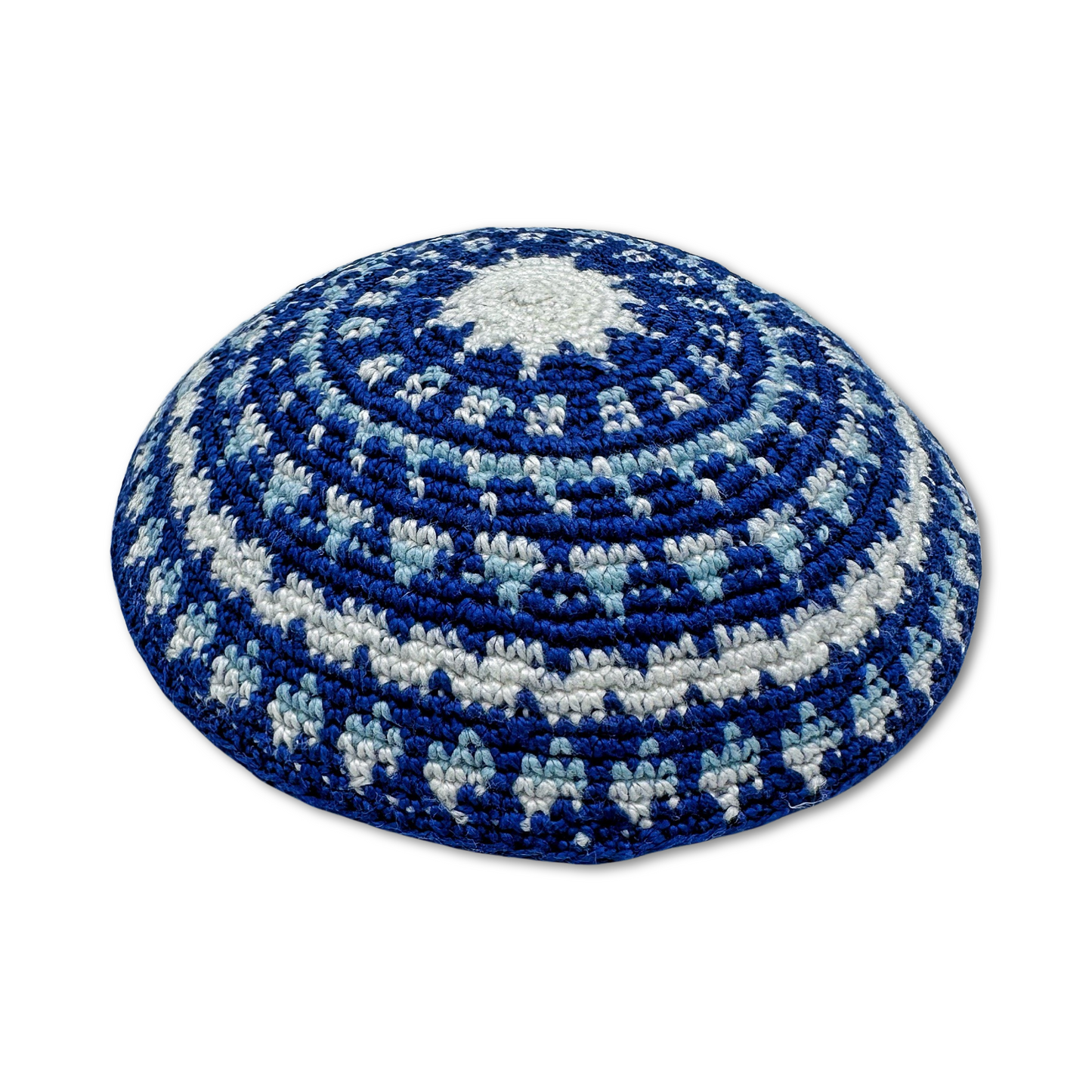 Blue Cotton Hand Made Kippah