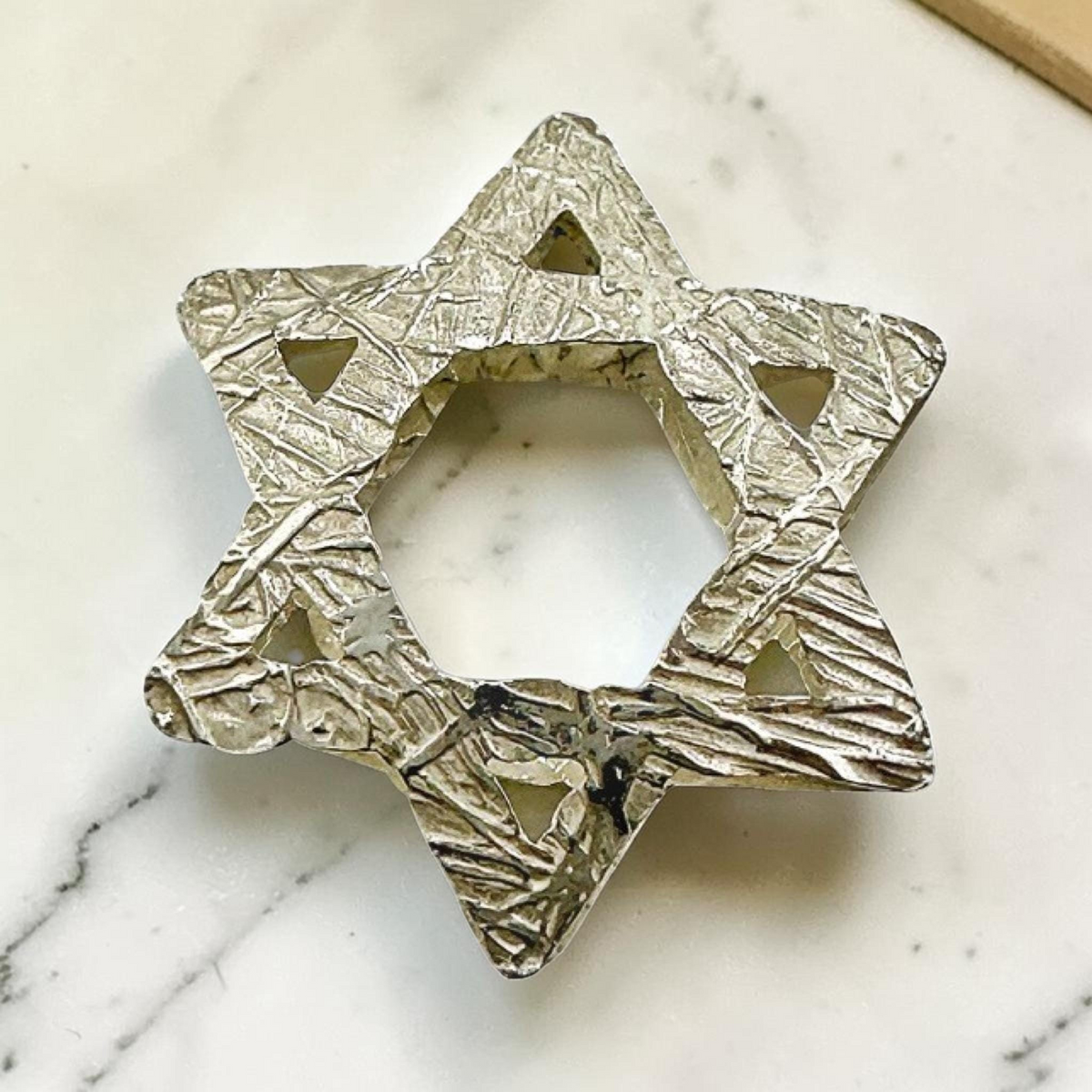 Collier étoile de David en argent sterling